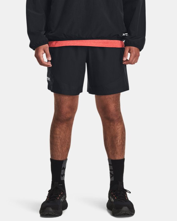 Men's UA RUSH™ Woven Cargo Shorts in Black image number 0
